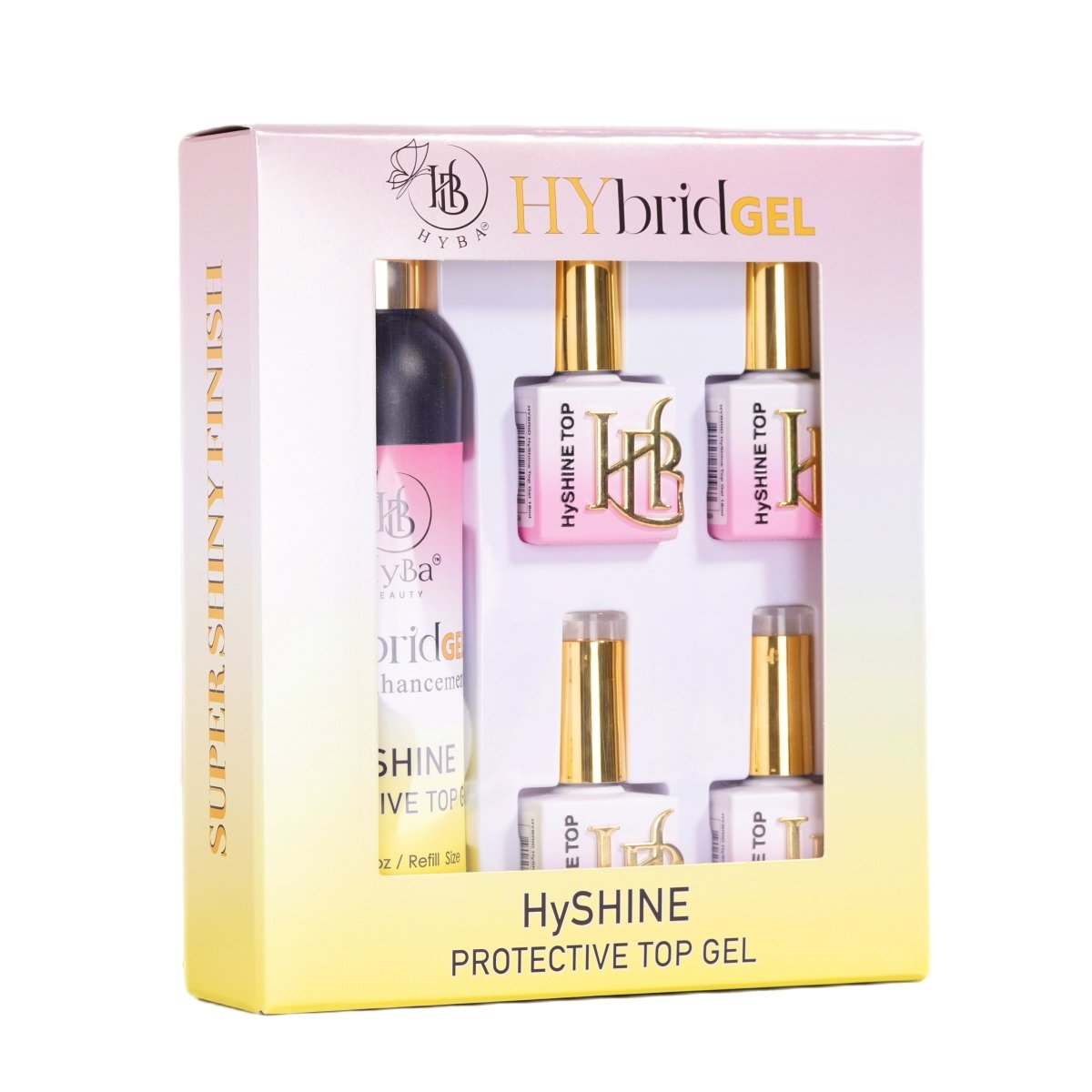 HYBRID HyShine Top Gel - REFILL KIT - HYBA BEAUTY