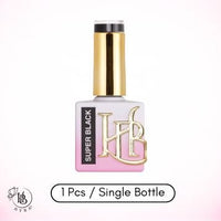 HYBRID SUPER BLACK Gel Polish - REFILL KIT OR SINGLES - HYBA BEAUTY
