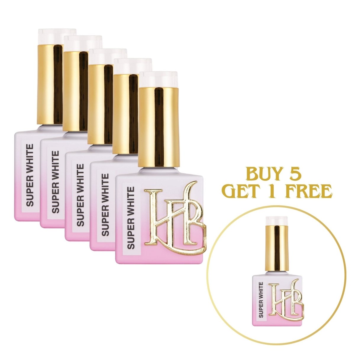 HYBRID SUPER WHITE Gel Polish - 20ml - HYBA BEAUTY