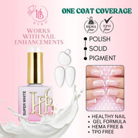 HYBRID SUPER WHITE Gel Polish - 20ml - HYBA BEAUTY