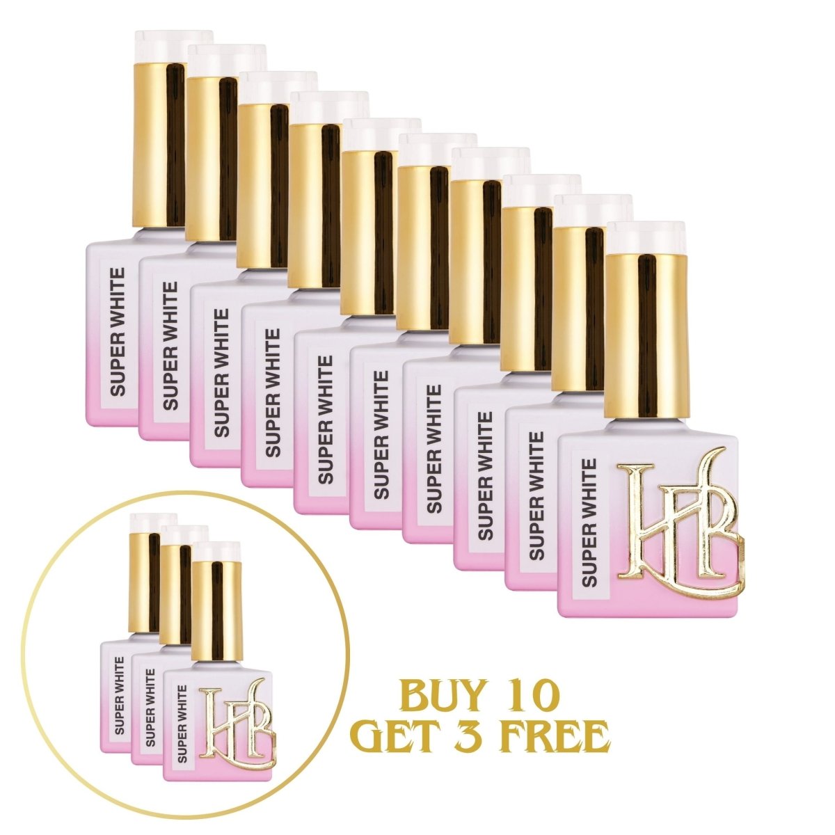 HYBRID SUPER WHITE Gel Polish - 20ml - HYBA BEAUTY