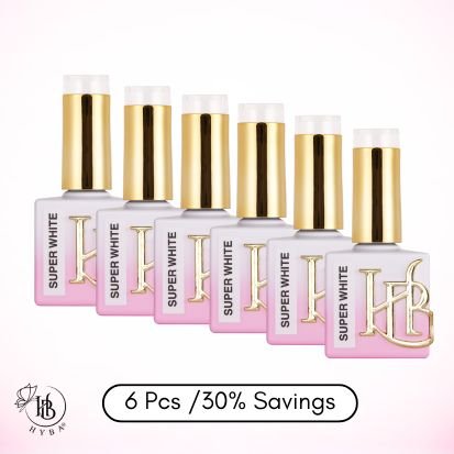 HYBRID SUPER WHITE Gel Polish - REFILL KIT OR SINGLES - HYBA BEAUTY