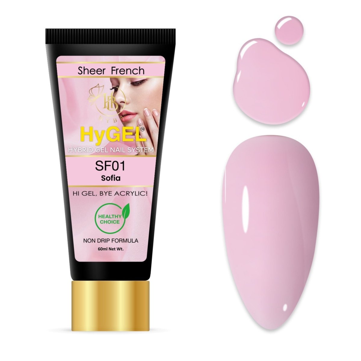 HyGEL® 10 SHEER FRENCH COLLECTION - 60ml Listing - HYBA BEAUTY