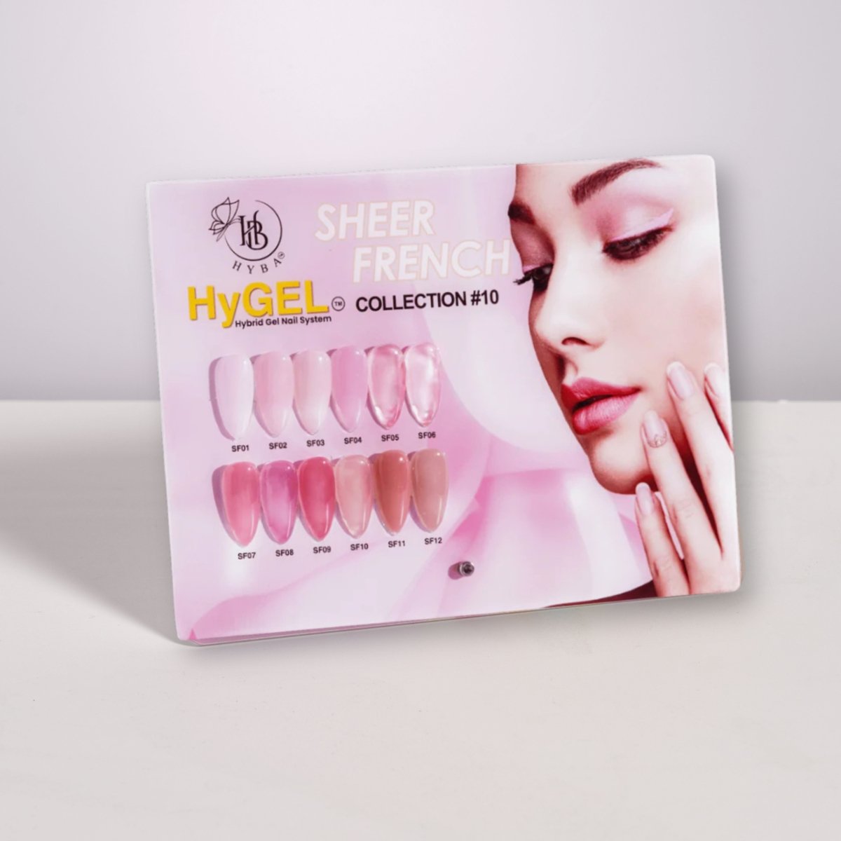 HyGEL® 10 SHEER FRENCH COLLECTION - 60ml Listing - HYBA BEAUTY