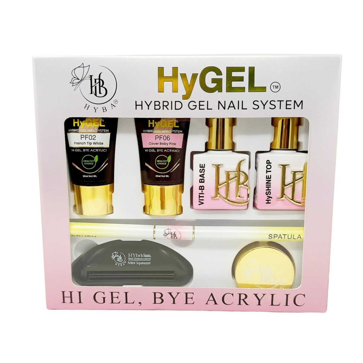HYGEL HYBRID GEL NAIL SYSTEM - READY Kit 2 - HYBA BEAUTY