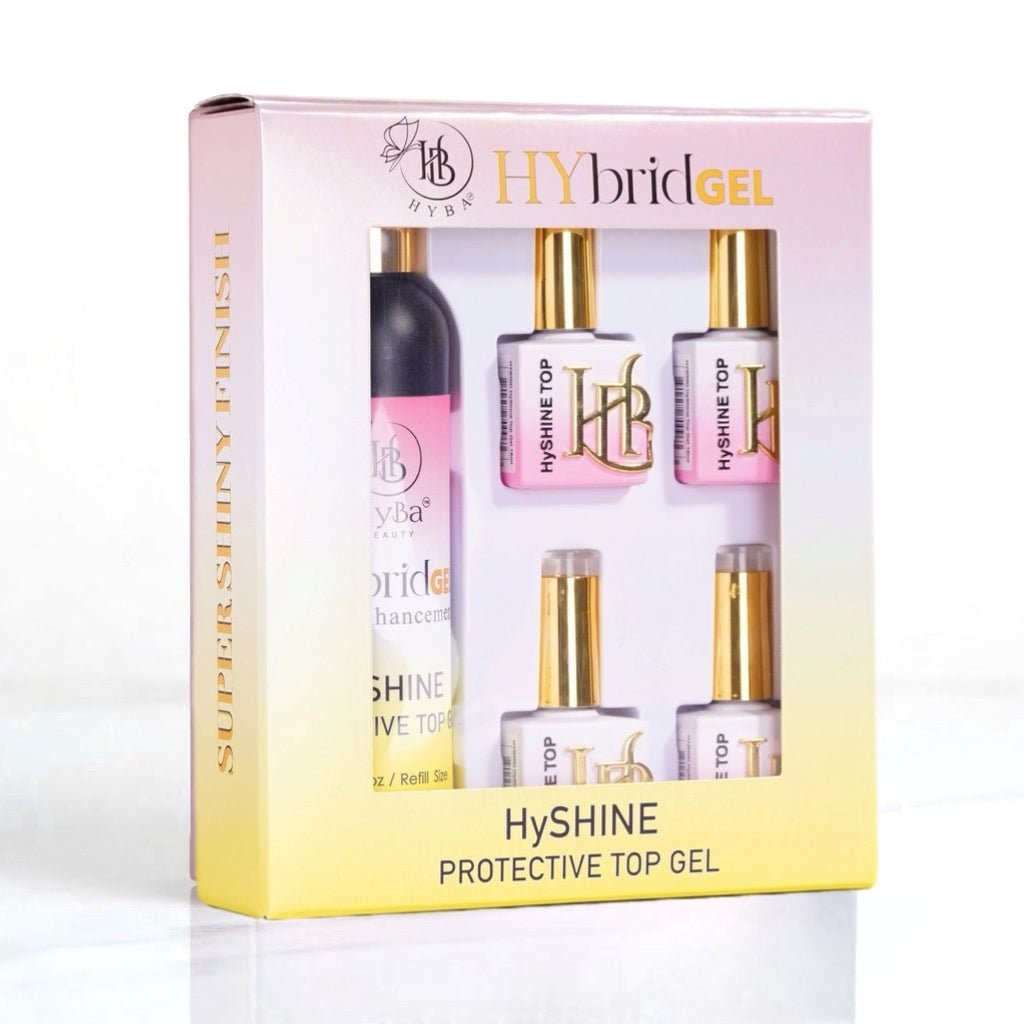 HyShine Top Gel Refill Kit - Long-lasting Gloss Finish - HyBa® BEAUTY