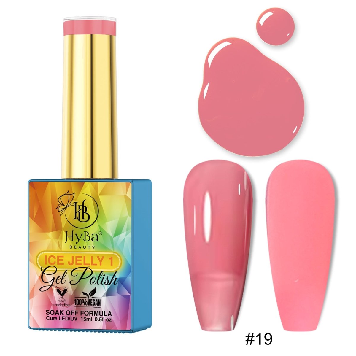 ICE JELLY Gel Collection 1 - Pink Shades - HYBA BEAUTY