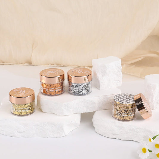 METALLIC FOIL FLAKES - HYBA BEAUTY