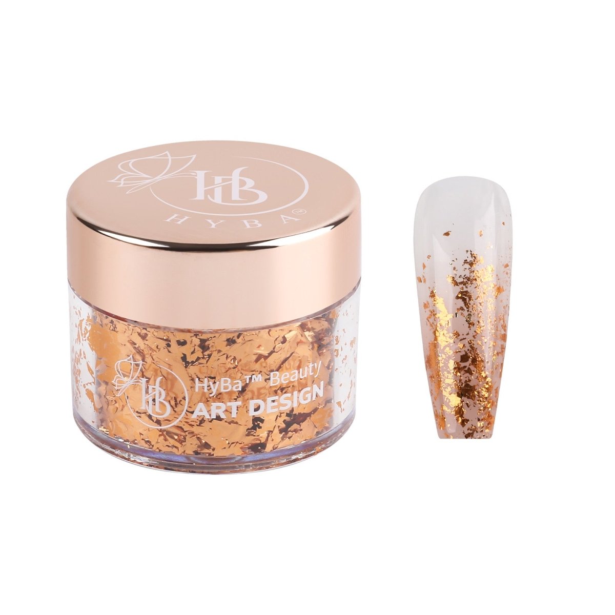 METALLIC FOIL FLAKES - HYBA BEAUTY