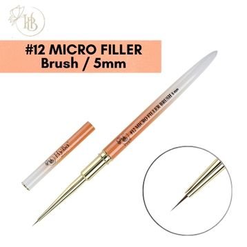 MICRO FILLER Nail Brush / 5mm #12 Kolinsky Bristles - HyBa® BEAUTY