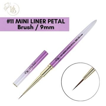 MINI LINER PETAL Nail Brush / 9mm #11 - 100% Kolinsky Hair - HyBa® BEAUTY