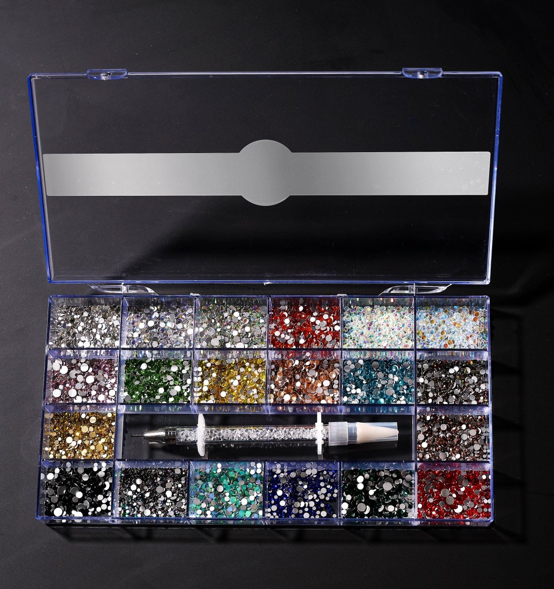 MIXED COLORED - FLAT CRYSTAL COLLECTION 3 - HYBA BEAUTY