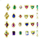 Mixed Crystals and Gold Charm 1 - HYBA BEAUTY