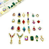 Mixed Crystals and Gold Charm 2 - HYBA BEAUTY