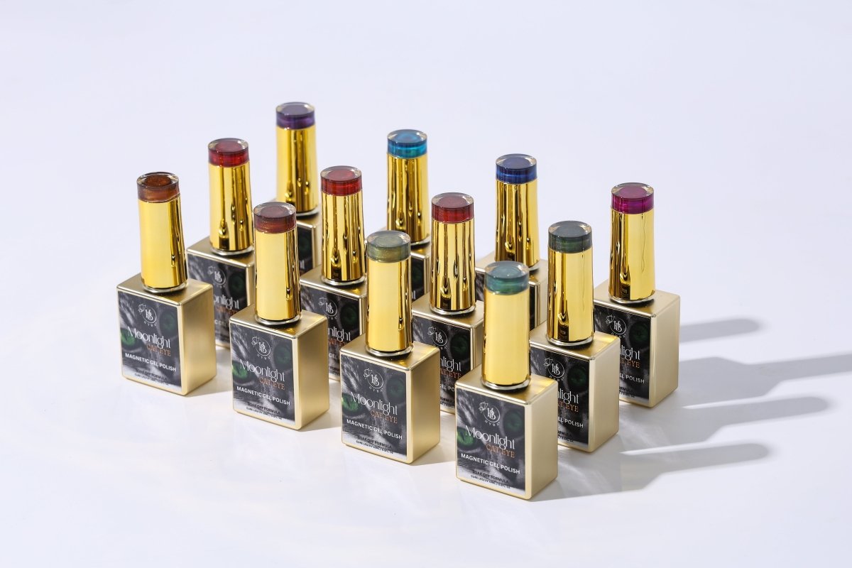 MOONLIGHT Cat Eye Collection - Magnetic Gel Polish - 12 Colors - HYBA BEAUTY