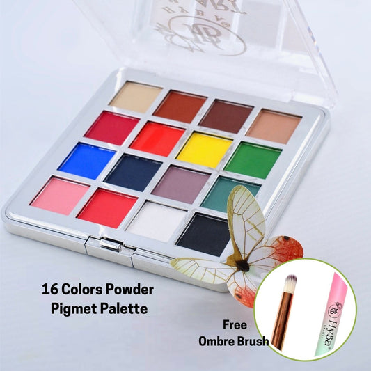 OMBRé Pressed Pigment Powder Palette - 16 Colors Set - HYBA BEAUTY