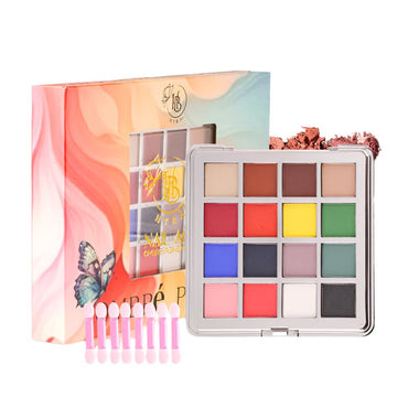 OMBRé Pressed Pigment Powder Palette - 16 Colors Set - HYBA BEAUTY