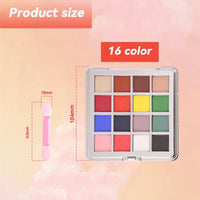 OMBRé Pressed Pigment Powder Palette - 16 Colors Set - HYBA BEAUTY