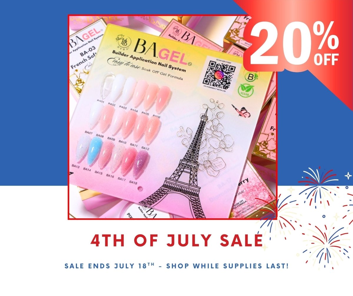Paris French Full Collection - BA.GEL® Builder Gel - 18 Colors (BA01-BA18) - 4th of JULY SALE - HYBA BEAUTY