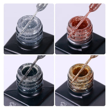PLATINUM REFLECTIVE Liner Gel Set / 4pcs colors - HYBA BEAUTY