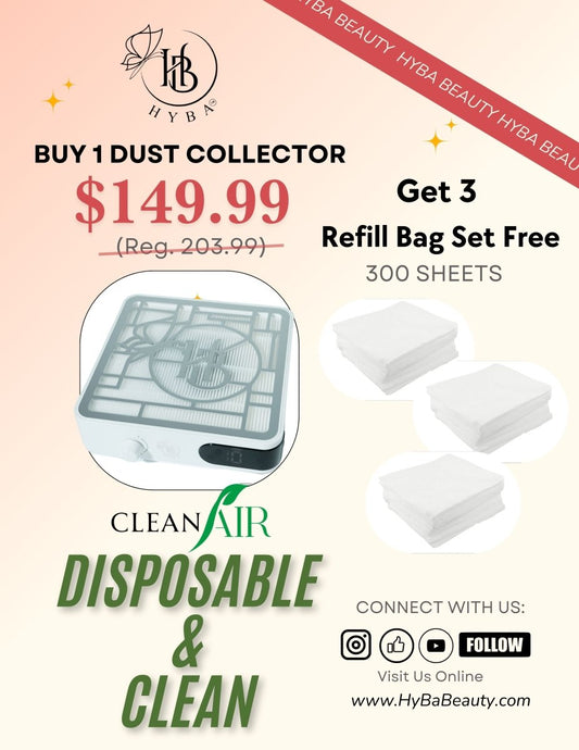 SALE DEAL - CLEANAir Dust Collector (Silver/White) - HYBA BEAUTY