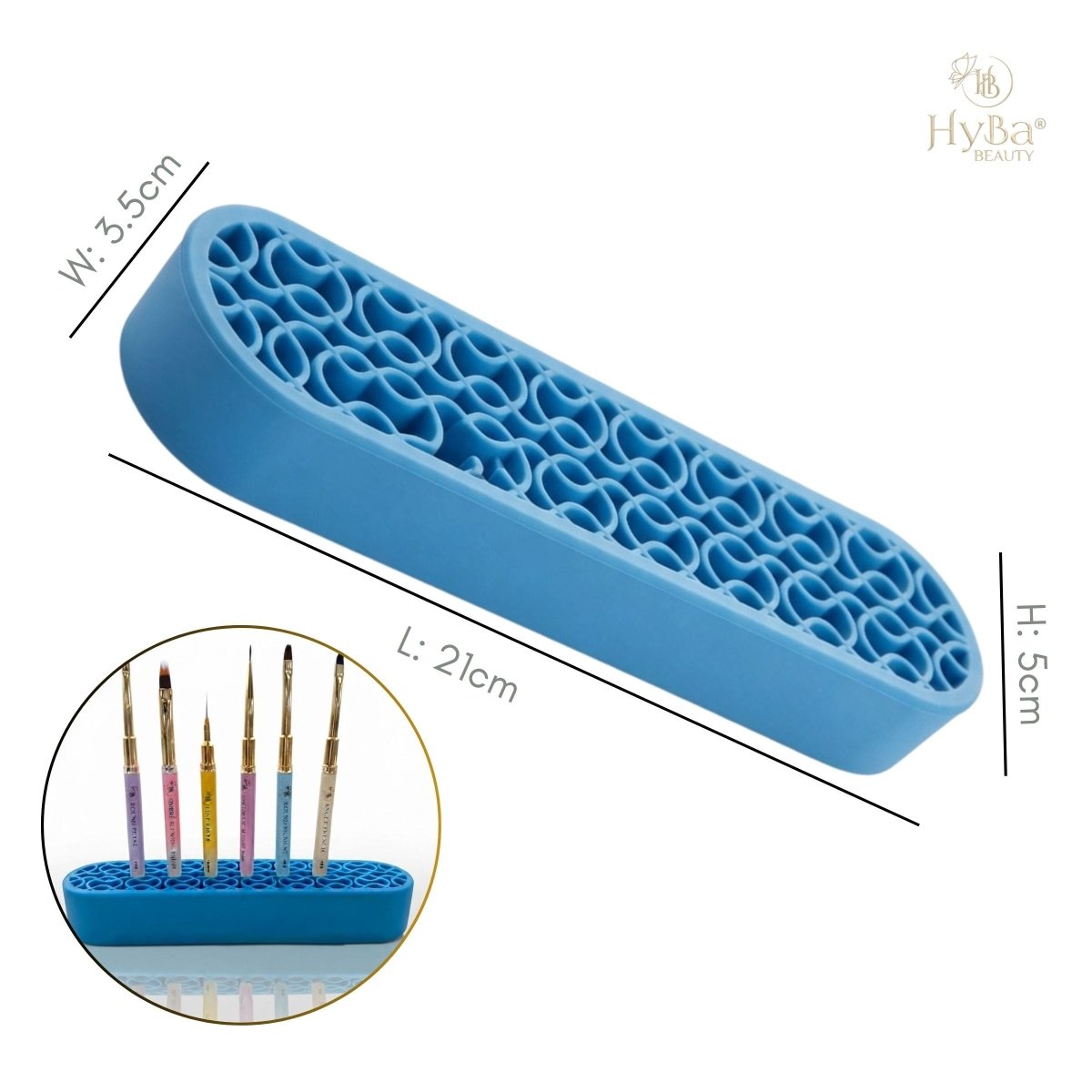 Silicone Brush Holder Stand (BLUE) (CLEARANCE) - HyBa® BEAUTY