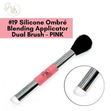 Silicone Ombré Blending Applicator Dual Brush #19 (PINK) - HyBa® BEAUTY