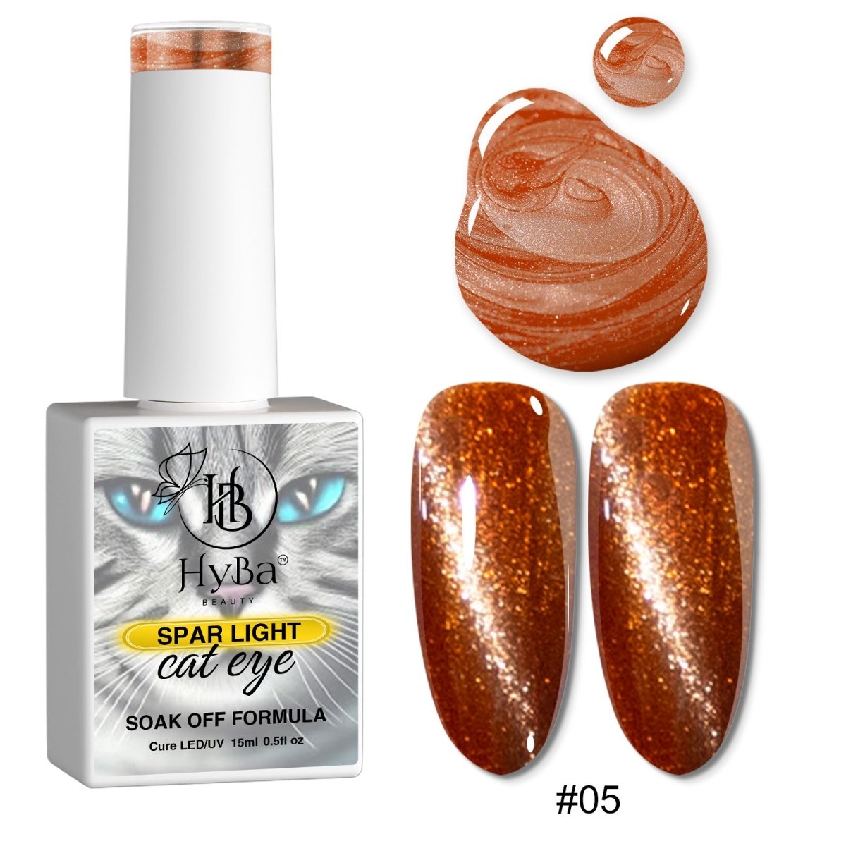 SPAR LIGHT Cat Eye Gel Collection - 12 colors - HYBA BEAUTY