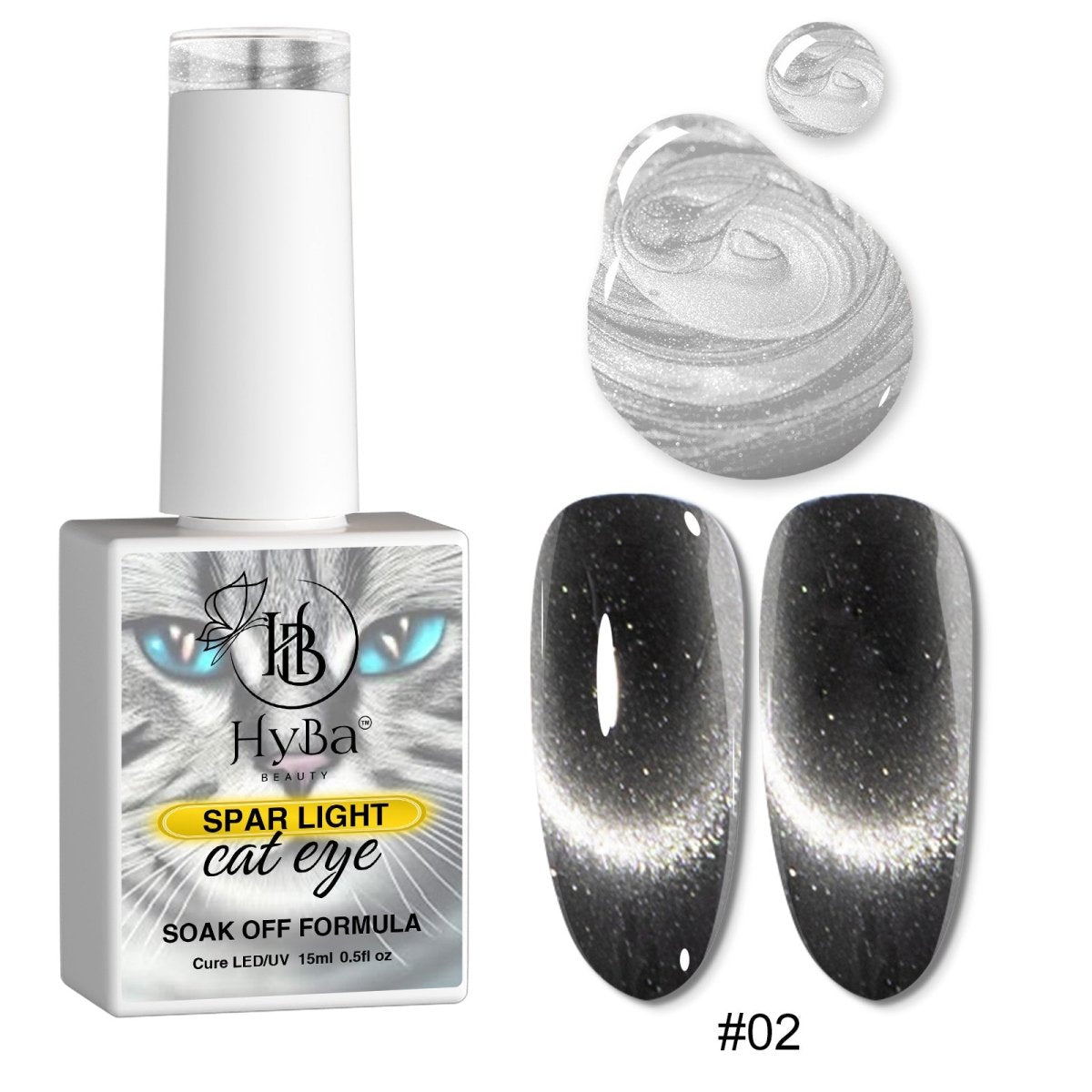 SPAR LIGHT Cat Eye Gel Collection - 12 colors - HYBA BEAUTY