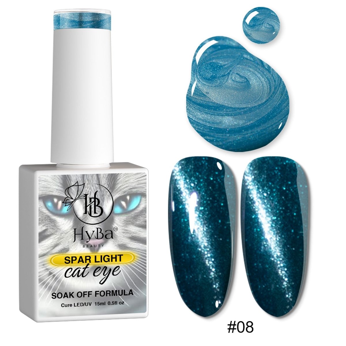 SPAR LIGHT Cat Eye Gel Collection - 12 colors - HYBA BEAUTY