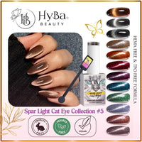 SPAR LIGHT Cat Eye Gel Collection 5 - 12 Colors Box Set - CLEARANCE - HYBA BEAUTY