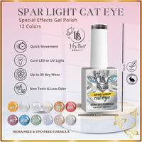 SPAR LIGHT Cat Eye Gel Collection 5 - 12 Colors Box Set - CLEARANCE - HYBA BEAUTY