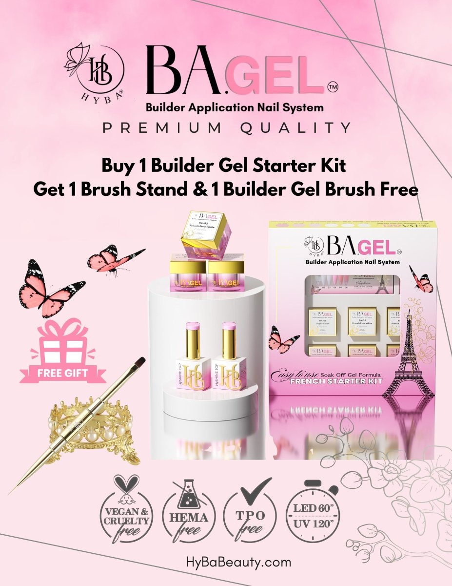 SPECIAL DEAL - BA.GEL Paris French Builder Gel Starter Kit - HYBA BEAUTY
