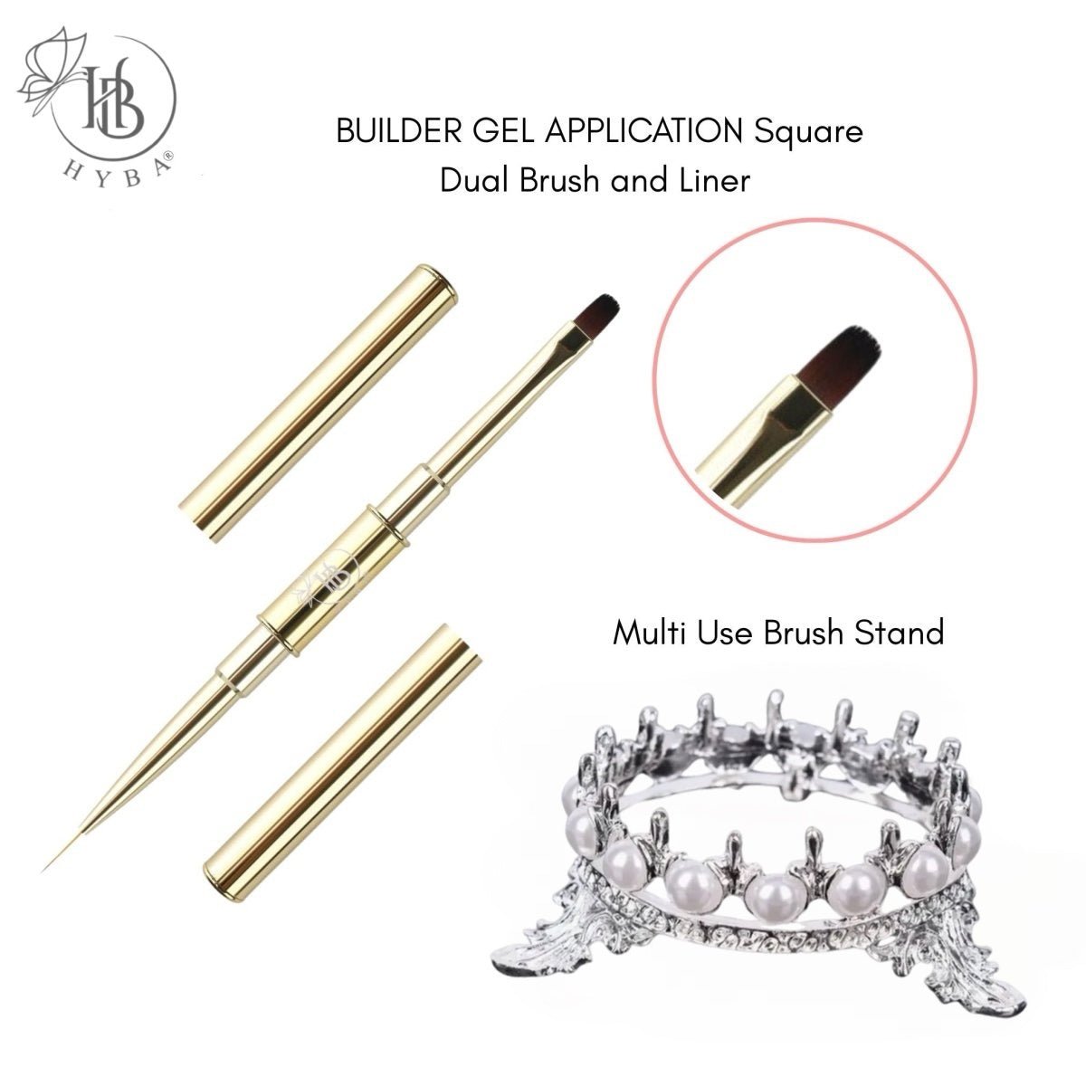 SPECIAL DEAL - BA.GEL® Paris French Builder Gel Starter Kit + Free Brush & Brush Stand - HYBA BEAUTY