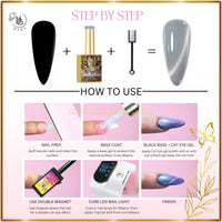 STARLIGHT Cat Eye Collection 1 - Magnetic Gel Polish - HYBA BEAUTY