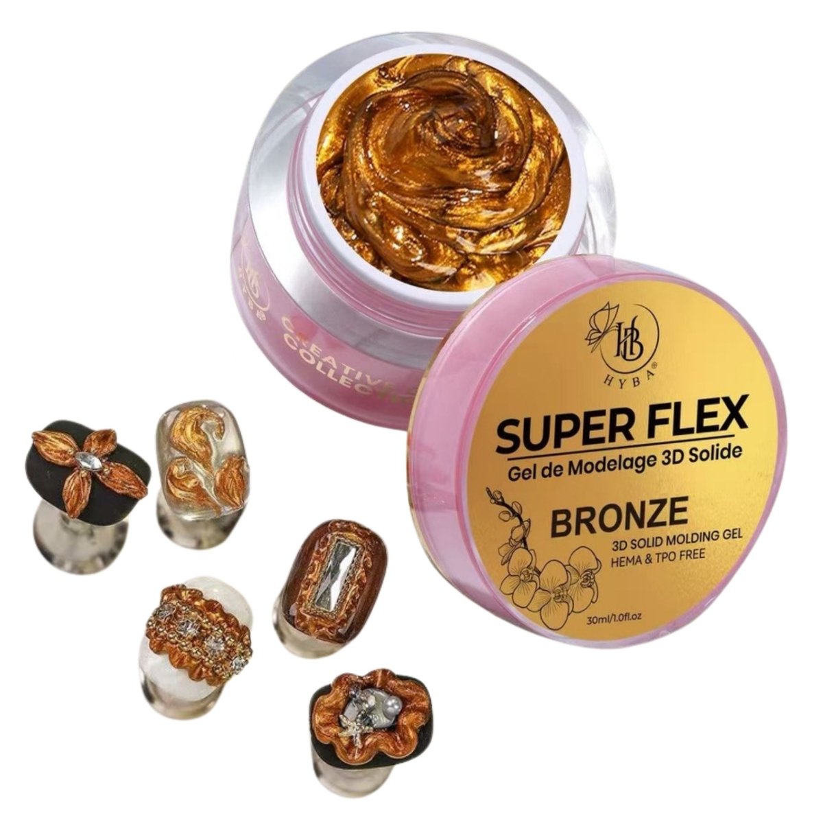 SUPER FLEX - 10 BRONZE Molding Gel 30ml - HYBA BEAUTY