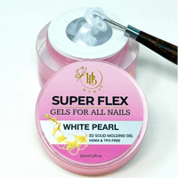 SUPER FLEX - 5 WHITE PEARL Molding Gel 30ml - HYBA BEAUTY