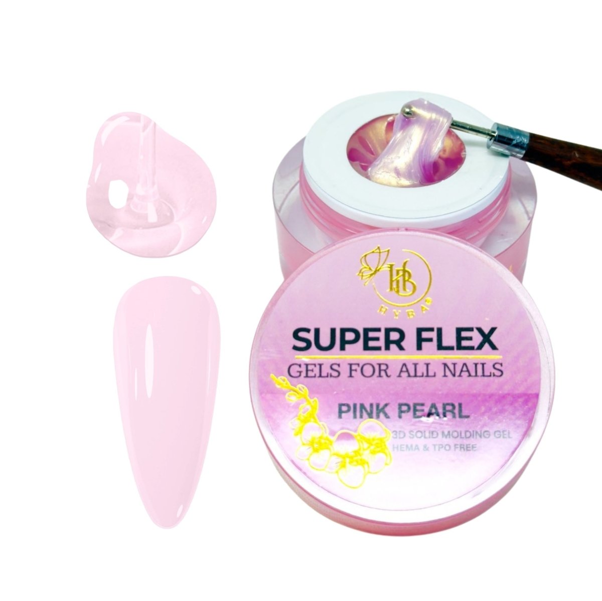 SUPER FLEX - FULL SET Molding Gel / 7 pcs set - HYBA BEAUTY