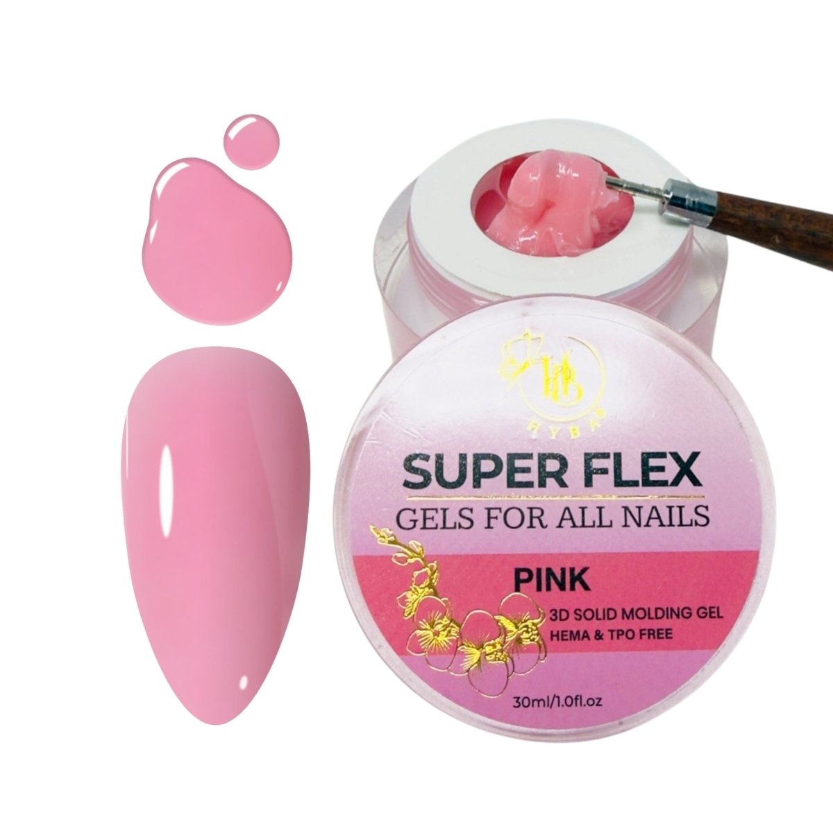 SUPER FLEX - FULL SET Molding Gel / 7 pcs set - HYBA BEAUTY