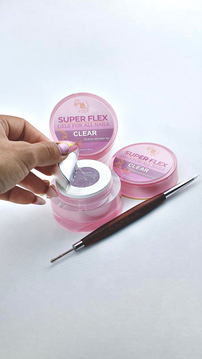 SUPER FLEX Molding Gel 30ml (Clear) - HYBA BEAUTY