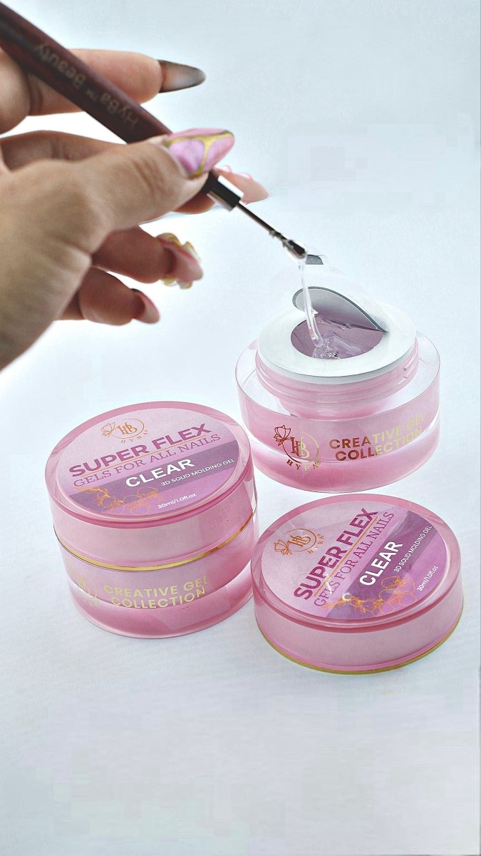 SUPER FLEX Molding Gel 30ml (Clear) - HYBA BEAUTY