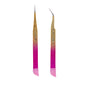 Tweezers Glitter Pink & Gold - 2PK - HYBA BEAUTY
