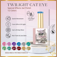 TWILIGHT Cat Eye Collection 2 - Magnetic Gel Polish - HYBA BEAUTY