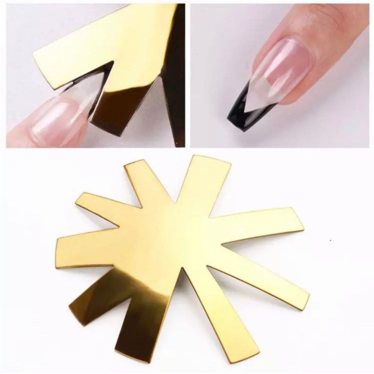 V Shape (Gold) - French Cutting Tool - HYBA BEAUTY